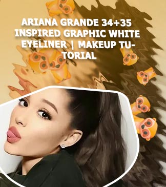 Ariana grande makeup white eyeliner
