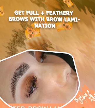 Brow lamination fluffy brows