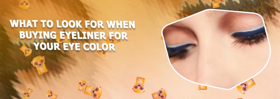 Light blue liquid eyeliner