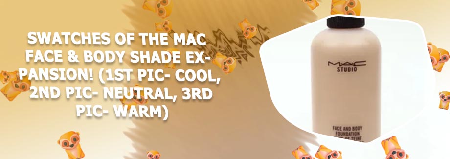 Mac face and body foundation shades
