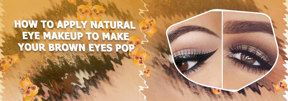 Natural brown smokey eye