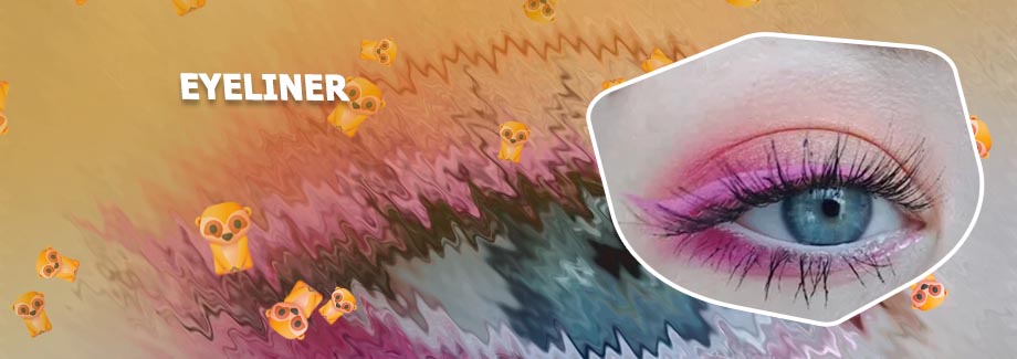 Pink eyeliner pencil