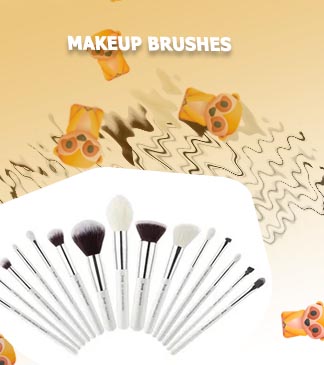 Synthetic makeup brushes