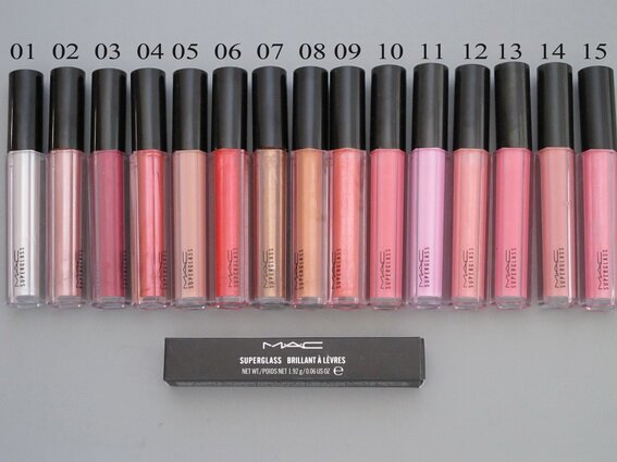 mac 15color lipgloss